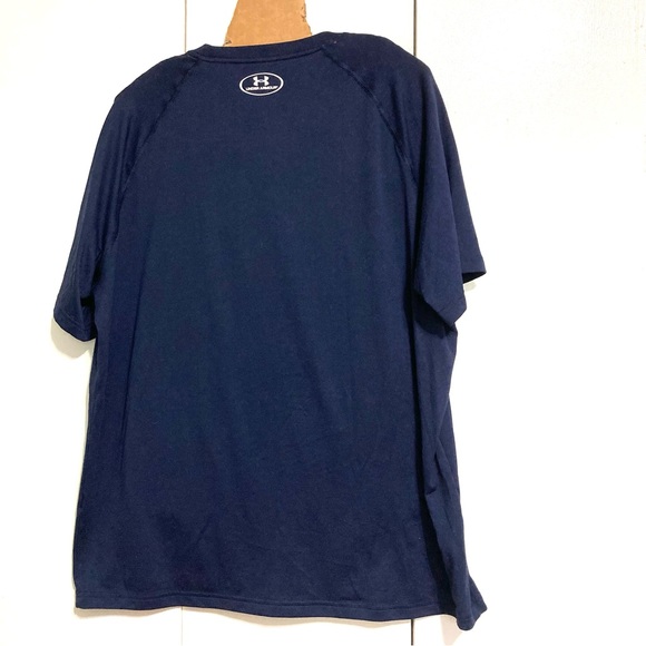 UNDER ARMOUR Loose Fit Heat Gear T shirt Blue Short Sleeves  Casual Mens Large - Picture 4 of 16
